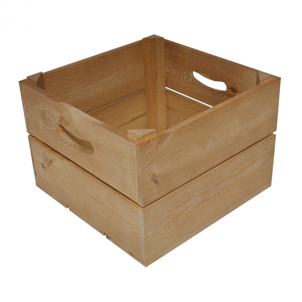Square Wooden Branded Crate