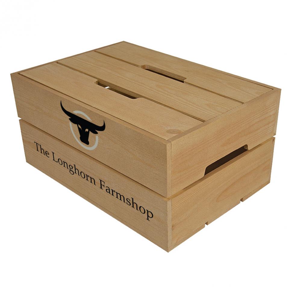 Large Wooden Contemporary Crate