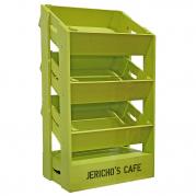 Half Crate Shelving Unit with Header