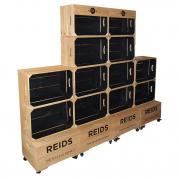 Large Three Crate Shelf Unit - Two Tone